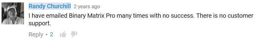 Binary Matrix Pro complaints