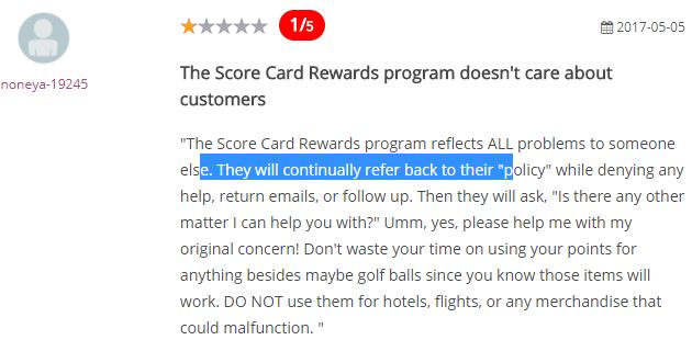 scorecard rewards review
