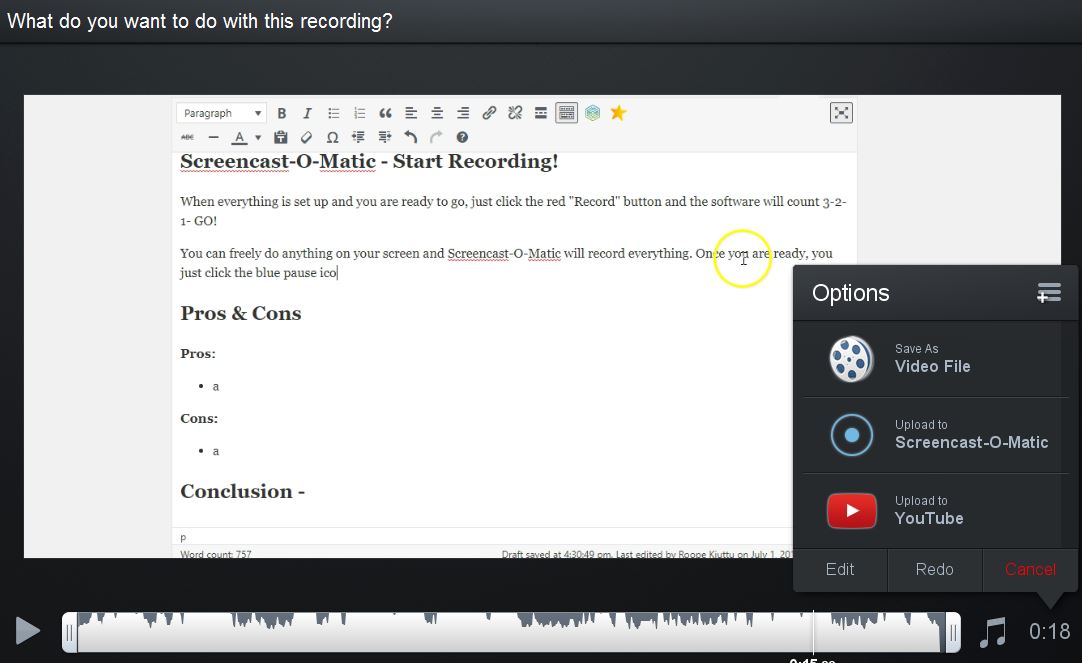 How Does Screencast-O-Matic Work