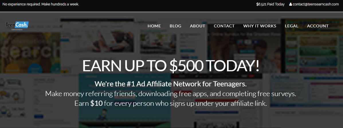 is teens earn cash a scam