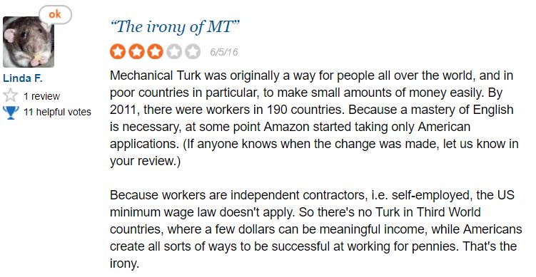 Amazon Mechanical Turk Complaints