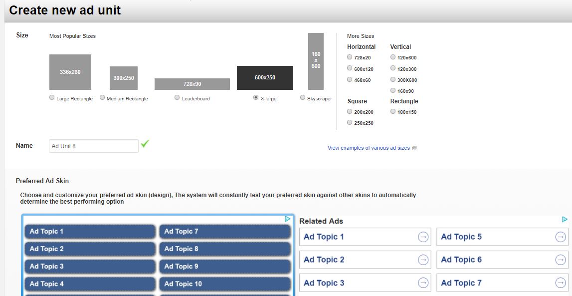 media.net ad units