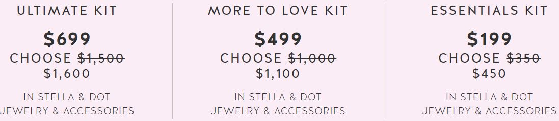 stella and dot starting packages