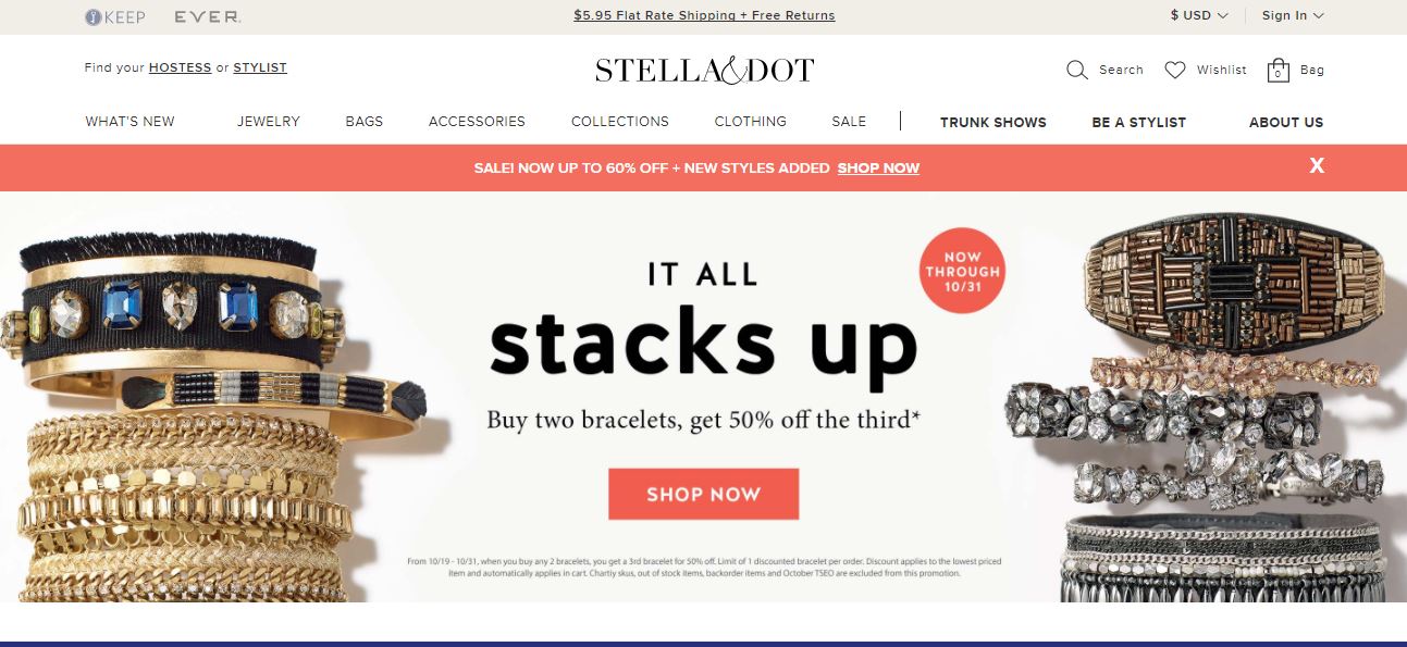 Stella & Dot Homepage