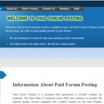 paid forum posting review