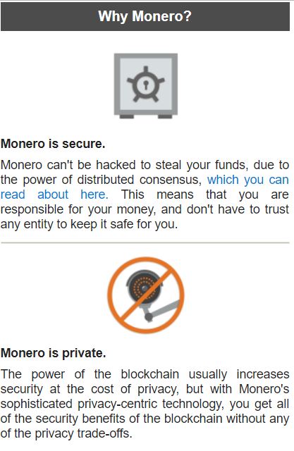 Benefits of Monero