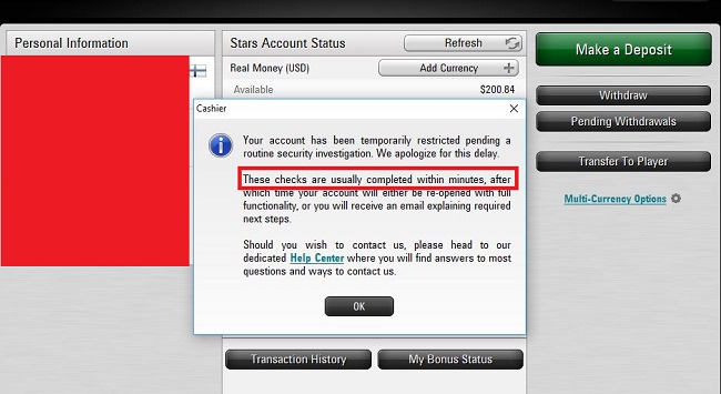 PokerStars scam