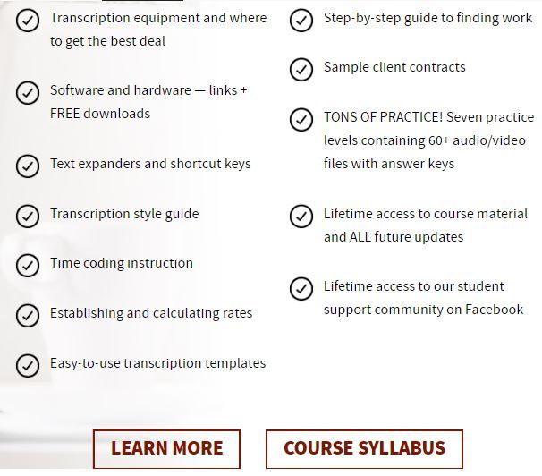 Transcribe Anywhere - General Course