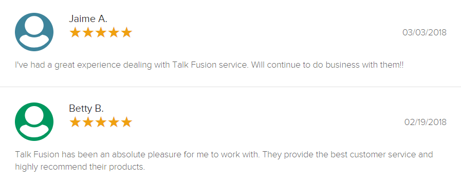 Talk Fusion Review Positive