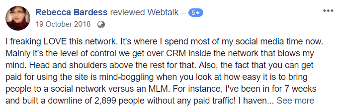 Is WebTalk A Scam FB Review Positive