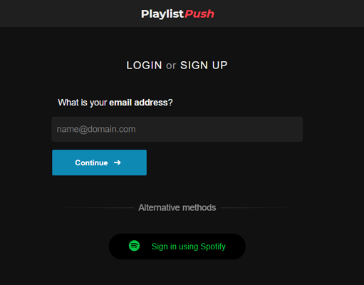 sites like playlist push