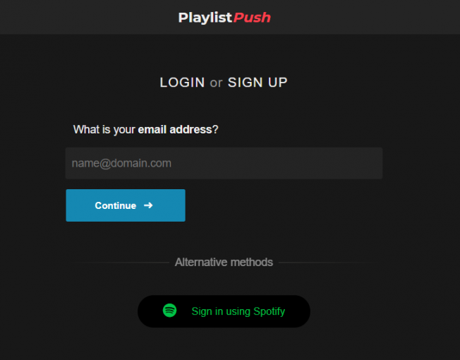 sites like playlist push