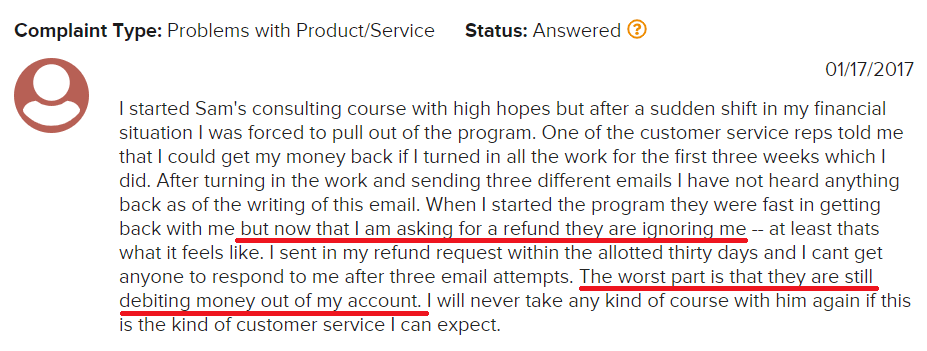 Is Sam Ovens Consulting A Scam BBB Complaint 2 Is Sam Ovens Consulting A Scam BBB Complaint 2