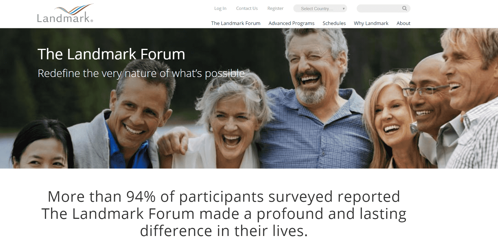 Landmark Forum Reviews Landing Page-min