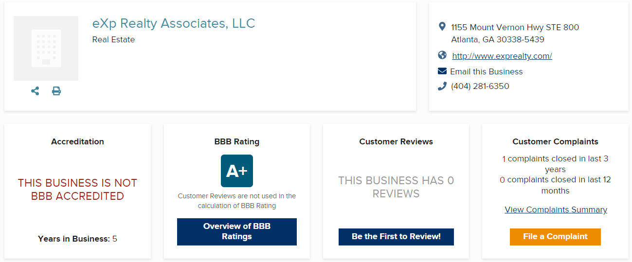 eXp Realty Reviews BBB eXp Realty Reviews BBB
