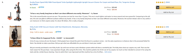 Kirby Vaccuum Reviews Amazon