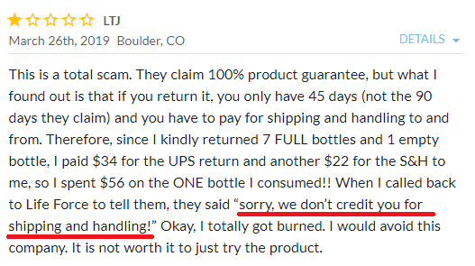 Is Life Force International a scam negative feedback