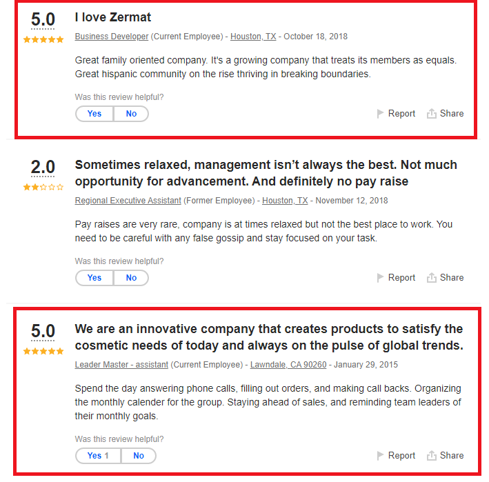Zermat International Reviews Positive